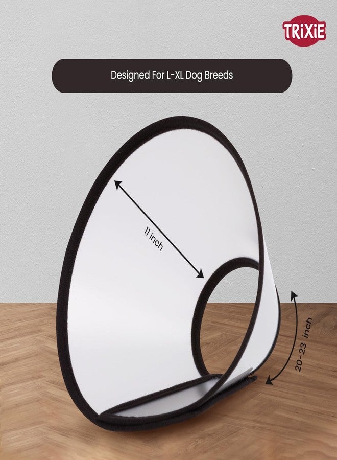 Trixie: - Protective Dog Collar with Velcro | Prevents The Pet from Licking or Chewing Wounds or Bandages | with Velcro Clasp for Quick & Accurate Installation - L-XL, 50-58 cm/28 cm - Image 5